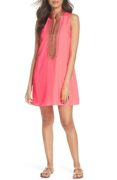 Lilly Pulitzerr Lilly Pulitzer Jane Embroidered Shift Dress In Sunrise  Coral | ModeSens