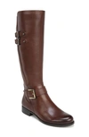Naturalizer Jessie Womens Leather Knee-high Riding Boots In Chocolate Leather
