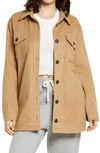 Thread & Supply Shirt Jacket In Camel
