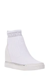 Guess Fessa Knit Boot In White