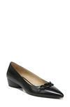 Naturalizer Malynn Womens Leather Pointed Toe Pumps In Black Leather