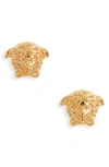 Versace Palazzo Medusa Stud Earrings In Warm Gold