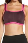 Natori High-impact Yogi Contour Convertible Full Coverage Sports Bra 731050 In Sumac / Electric Pink