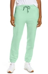 Victoria Beckham Embroidered Logo Track Pants In Light Green