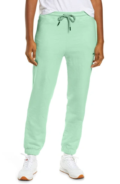 Victoria Beckham Embroidered Logo Track Pants In Light Green
