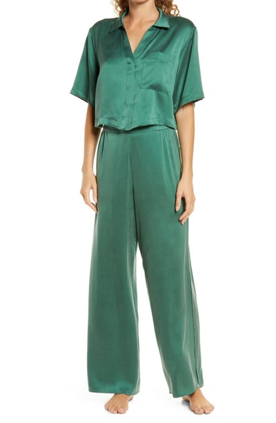 Lunya Washable Silk Pajamas In Opulent Green