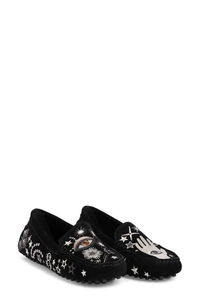 Johnny Was Celestial Embroidered Moccasin In Black
