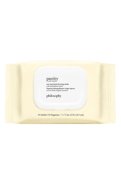 PHILOSOPHY PURITY MADE SIMPLE ONE-STEP FACIAL CLEANSING CLOTHS,99350068381
