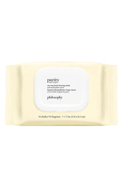 PHILOSOPHY PHILOSOPHY PURITY MADE SIMPLE ONE-STEP FACIAL CLEANSING CLOTHS,99350068381