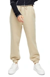 Topshop Sweatpants In Sand Heather-neutral In Stone