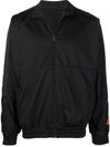 Heron Preston Sleeve Logo Patch Black Track Jacket In Black