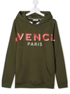 GIVENCHY LOGO-PRINT HOODIE