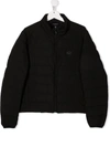 Emporio Armani Logo-patch Zip-up Padded Jacket In Black