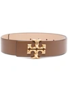TORY BURCH ELEANOR BUCKLED LEATHER BELT