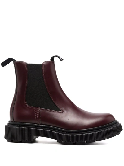 Adieu Type 146 Chelsea Boots In Red