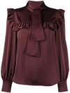SEE BY CHLOÉ RUFFLED LONG-SLEEVED BLOUSE