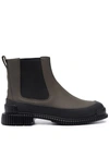 Camper Colour-block Ankle Boots In Green