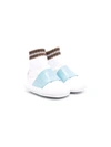 FENDI LOGO-STRAP SNEAKERS