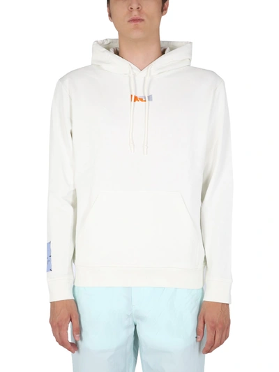 Mcq By Alexander Mcqueen Sweatshirt With Embroidered Logo In White