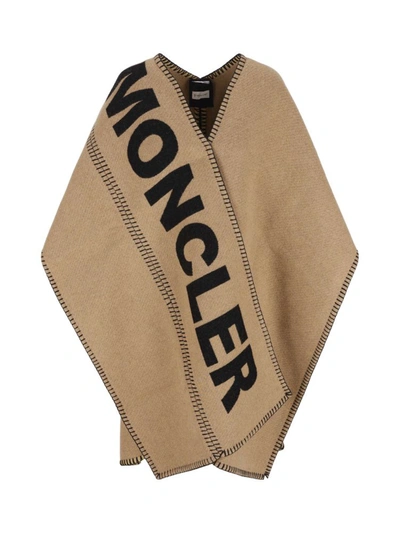 Moncler Women's Light Blue Other Materials Poncho