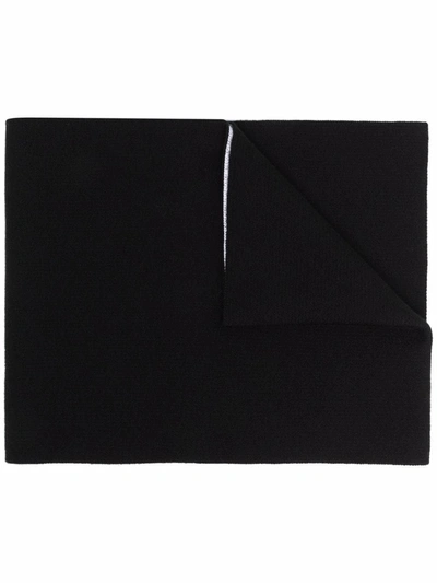 Adidas Y-3 Yohji Yamamoto Women's Black Wool Scarf