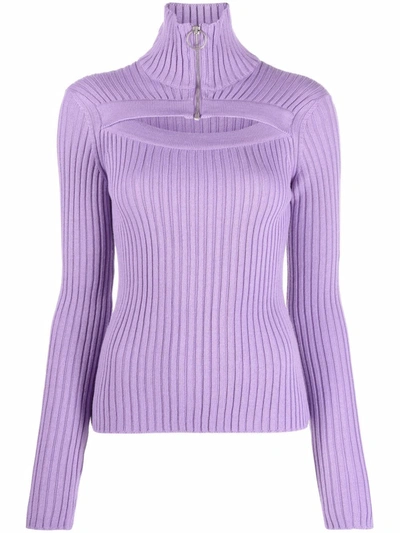 Msgm Sweater In Purple