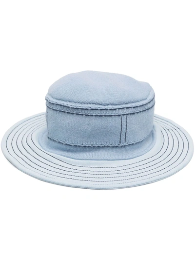 Barrie Wide-brim Bucket Hat In Blue