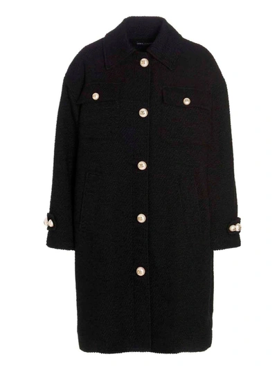 Dolce E Gabbana Women's Black Wool Outerwear Jacket