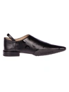 Marine Serre Crescent Moon-print Flat Leather Shoes In 00