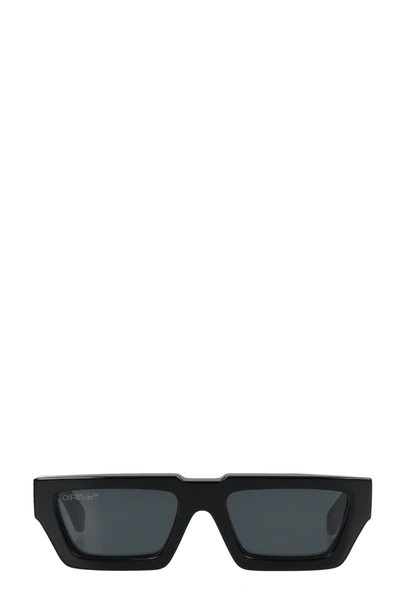 Off-white Manchester Sunglasses In Black Acrylic