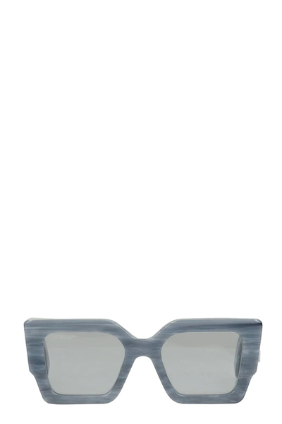 Off-white Catalina Sunglasses In Grey Acrylic