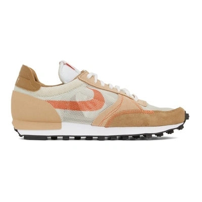 Nike Dbreak-type Mesh Sneakers In Light Bone/orange-grey In 004 Light Bone/orang
