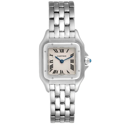 Cartier Panthere Ladies Small Stainless Steel Watch W25033p5 Service Papers In Not Applicable