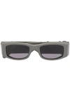 PALM ANGELS ANGEL RECTANGLE-FRAME SUNGLASSES,16529358