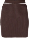 ADAMO RIBBED-KNIT MIN ISKIRT,16631443