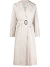 MAX MARA WIDE-LAPEL BELTED TRENCH COAT,16355263