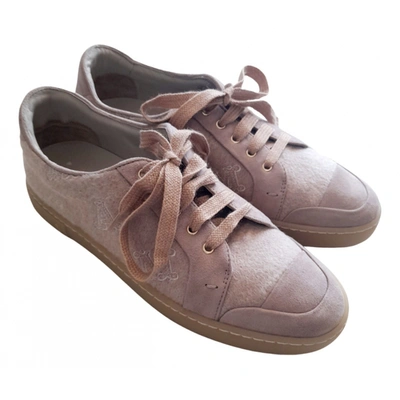Pre-owned Max Mara Trainers In Beige
