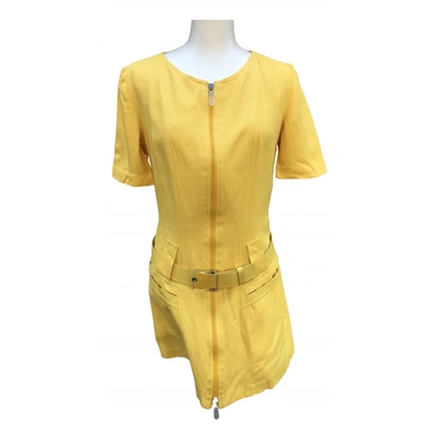 Pre-owned Claude Montana Mini Dress In Yellow