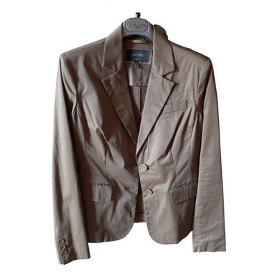 Pre-owned Camomilla Suit Jacket In Camel