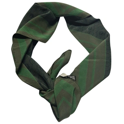 Pre-owned Dior Silk Handkerchief In Green