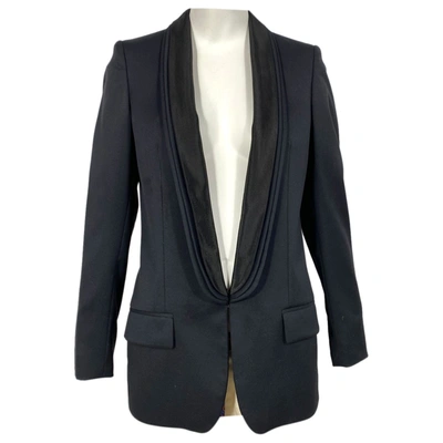 Pre-owned Stella Mccartney Wool Suit Jacket In Black