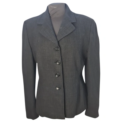 Pre-owned Max Mara Wool Jacket In Grey