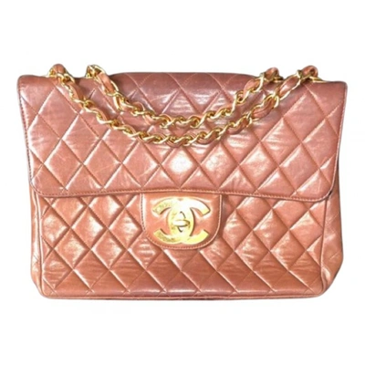 Pre-owned Chanel Timeless/classique Leather Crossbody Bag In Brown