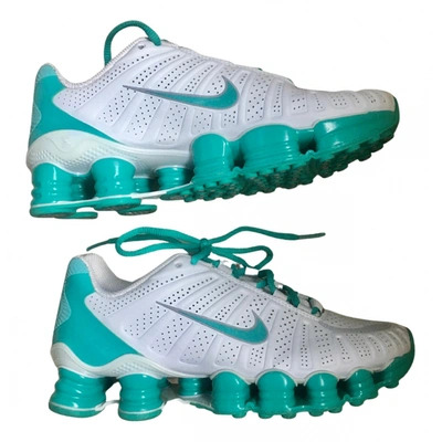 Pre owned Nike Shox Trainers In Turquoise ModeSens