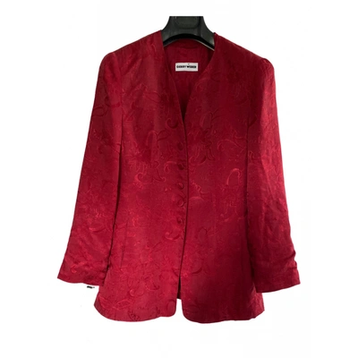Pre-owned Gerry Weber Silk Jacket In Red
