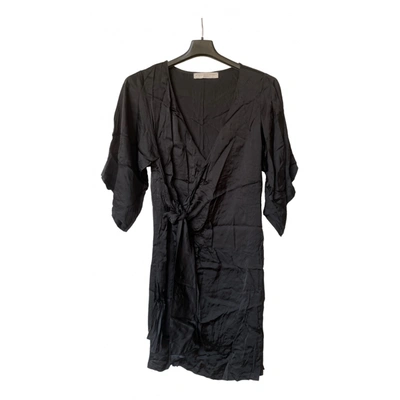 Pre-owned Stella Mccartney Silk Mid-length Dress In Black