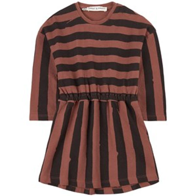 Sproet And Sprout Kids' Striped Dress Pink