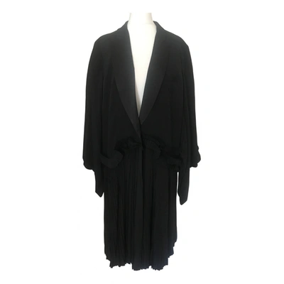 Pre-owned Givenchy Silk Coat In Black
