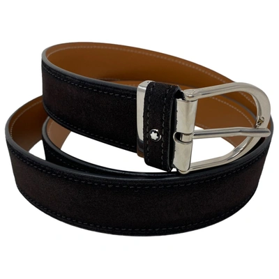 Pre-owned Montblanc Leather Belt In Multicolour