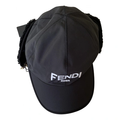 Pre-owned Fendi Cap In Black